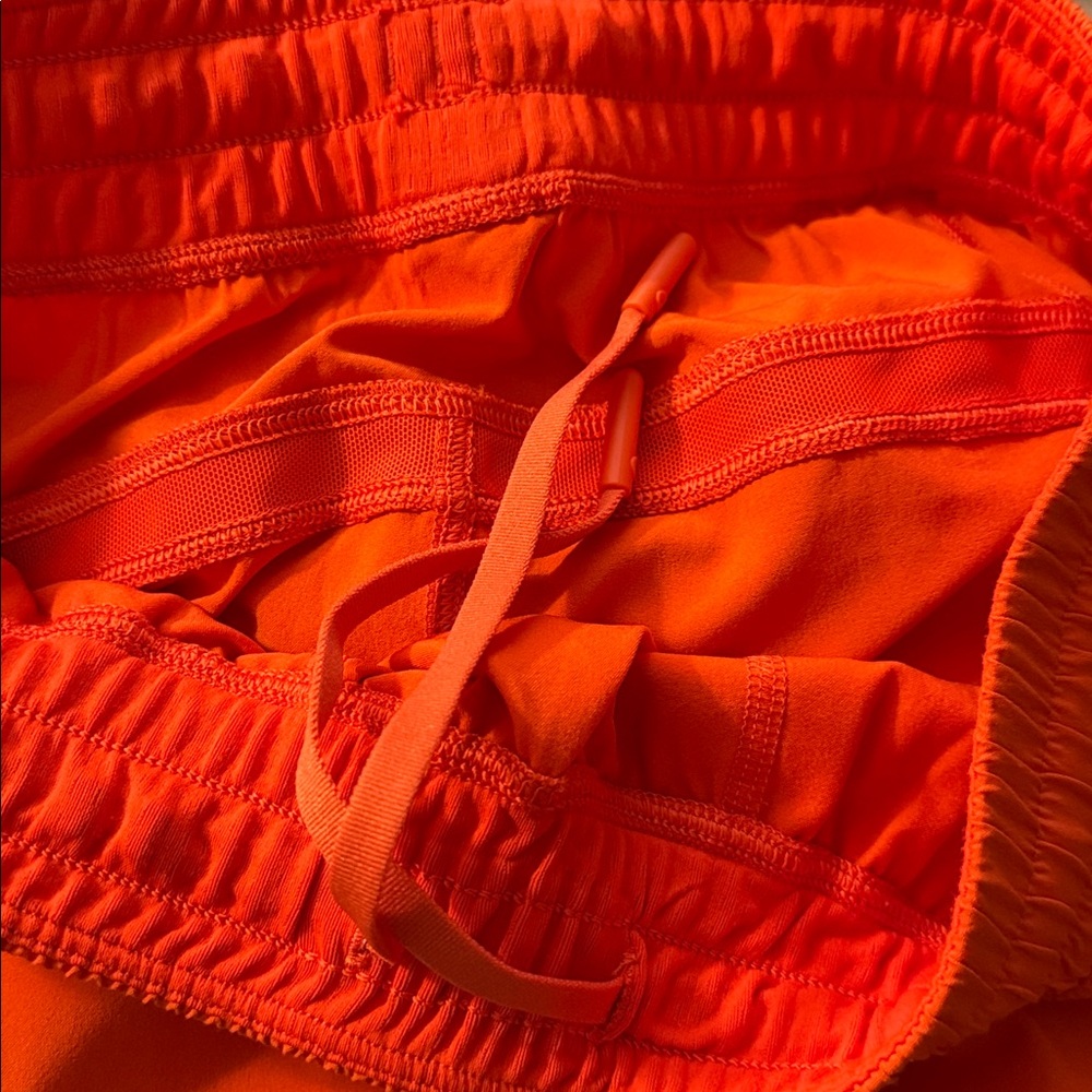 Lululemon Men’s Size Small Bright Orange Training Shorts Running Fitness Workout - Picture 9 of 11